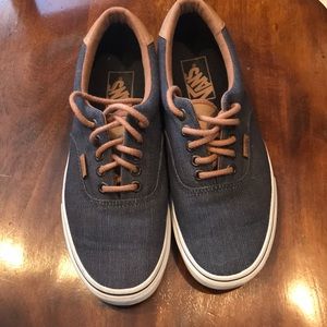 Classic denim and tan Vans